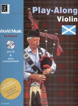 World Music Scotland Play-along Violin Book & Cd Sheet Music Songbook