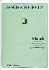 Prokofiev March (from Love Of 3 Oranges) Violin Sheet Music Songbook