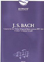 Bach Concerto Dmin Bwv1043 2 Violins & Pno Bk & Cd Sheet Music Songbook
