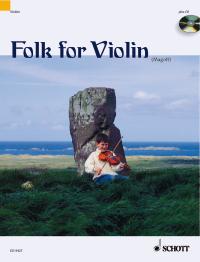 Folk For Violin Book & Cd Magolt Sheet Music Songbook