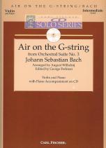 Bach Air On The G String Violin & Piano Cd Solos Sheet Music Songbook