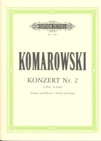 Komarowski Concerto No 2 A Violin Sheet Music Songbook