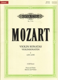 Mozart Violin Sonatas Vol 1 K301-306 Violin Sheet Music Songbook