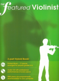 Featured Violinist Book & Cd Violin Sheet Music Songbook