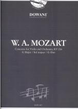 Mozart Concerto K216 G Vn & Orch Red Pf Book & Cd Sheet Music Songbook