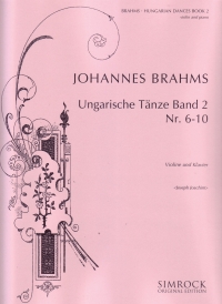 Brahms Hungarian Dances Vol 2 Violin & Piano Sheet Music Songbook