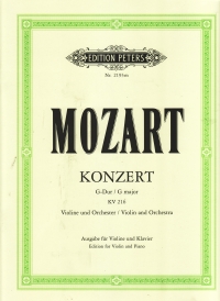 Mozart Concerto No 3 G K216 With Oistrakh Violin Sheet Music Songbook