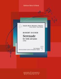 Dauber Serenade Violin And Piano Sheet Music Songbook