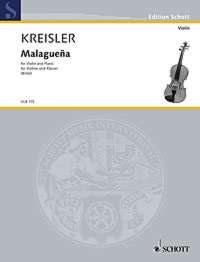 Kreisler Malaguena Birtel Violin & Piano Sheet Music Songbook