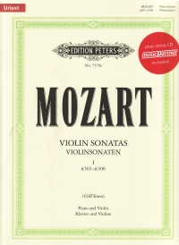 Mozarts Violin Sonatas Volume 1 K301-306 Sheet Music Songbook