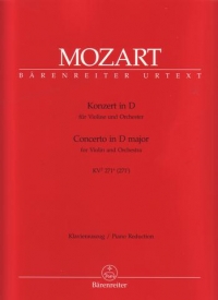 Mozart Concerto D K271 Violin & Piano Sheet Music Songbook