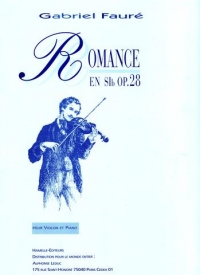 Faure Romance Bb Op28 Violin Sheet Music Songbook
