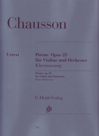 Chausson Poeme Op25 Violin & Piano Sheet Music Songbook