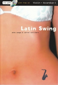 Latin Swing Violin & Accordion Book & Cd Sheet Music Songbook