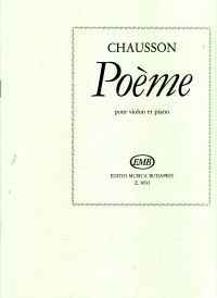 Chausson Poeme Violin & Piano Sheet Music Songbook