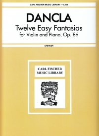 Dancla 12 Easy Fantasias For Violin & Piano Sheet Music Songbook