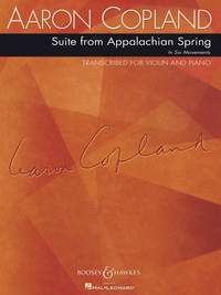 Copland Suite From Appalachan Spring Violin & Piano Sheet Music Songbook