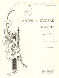 Dvorak Humoresque G Op101 No7 Kreisler Violin & Pf Sheet Music Songbook