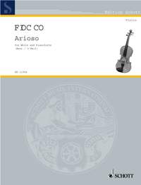 Fiocco Arioso Violin & Piano Sheet Music Songbook