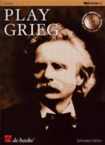 Grieg Play Grieg Violin Book & Cd Sheet Music Songbook