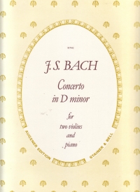 Bach Concerto Dmin 2 Violins & Piano Sheet Music Songbook
