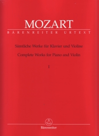 Mozart Complete Works Vol 1 For Violin And Piano V Sheet Music Songbook