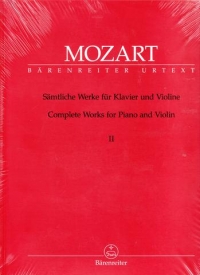 Mozart Complete Works For Piano & Violin Vol 2 Sheet Music Songbook