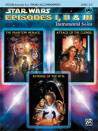 Star Wars Episodes I Ii & Iii Violin & Piano Bk&cd Sheet Music Songbook