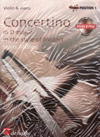 Millies Concertino D In Style Of Mozart Bk &cd Vln Sheet Music Songbook