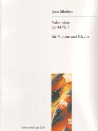 Sibelius Valse Triste Op44/1 Violin & Piano Sheet Music Songbook