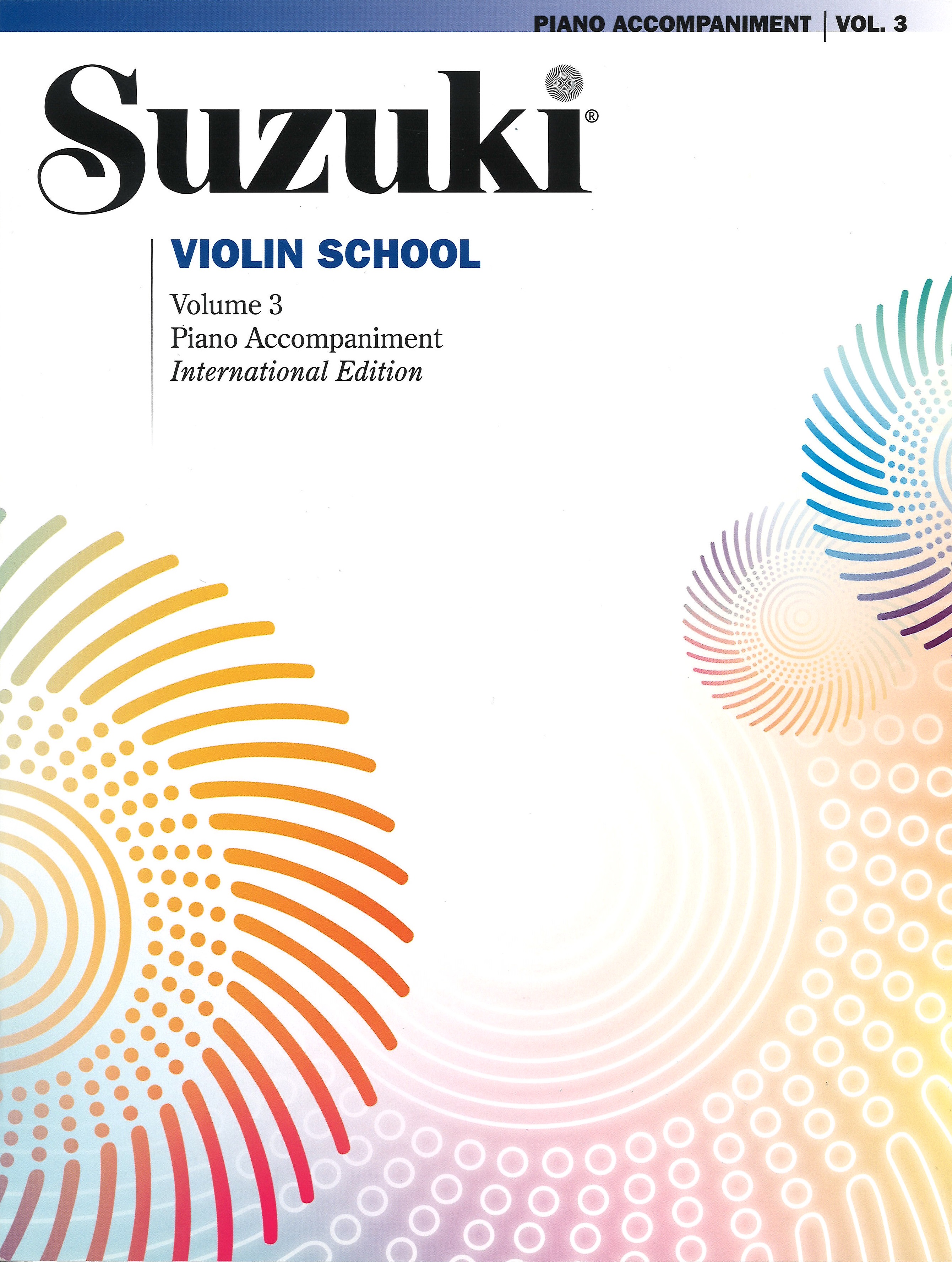 Suzuki Violin School Vol 3 Piano Accomp Int Ed Sheet Music Songbook