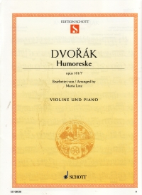 Dvorak Humoresque  Violin & Piano Sheet Music Songbook