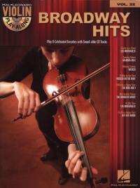Violin Play Along 22 Broadway Hits Book & Cd Sheet Music Songbook