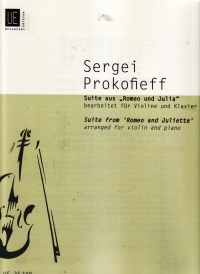 Prokofiev Romeo & Juliet Suite Violin & Piano Sheet Music Songbook