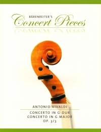 Vivaldi Concerto G Op3 No 3 Violin & Piano Sheet Music Songbook