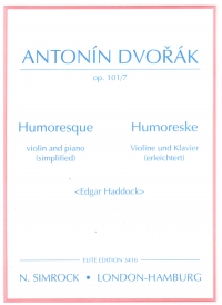 Dvorak Humoresque Haddock Violin & Piano Sheet Music Songbook