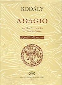 Kodaly Adagio Violin & Piano Sheet Music Songbook