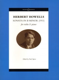Howells Sonata Bmin 1911 Violin & Piano Sheet Music Songbook
