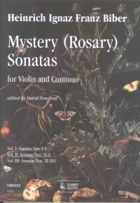Biber Mystery Rosary Sonatas 2 Violin & Basso Cont Sheet Music Songbook
