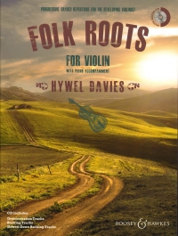 Folk Roots For Violin Davies Book & Cd Sheet Music Songbook