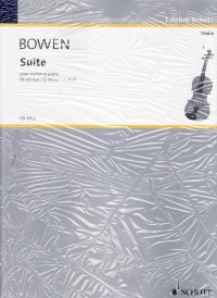 Bowen Suite In D Minor Op28 Violin & Piano Sheet Music Songbook