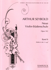Seybold New Violin Study School Op182 Book 8 Sheet Music Songbook