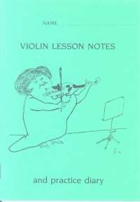 Violin Lesson Notebook & Practice Diary Sheet Music Songbook