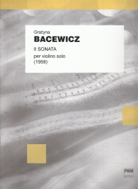 Bacewicz Sonata No 2 Violin Solo Sheet Music Songbook