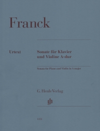 Franck Sonata A Piano & Violin Hn1351 Sheet Music Songbook