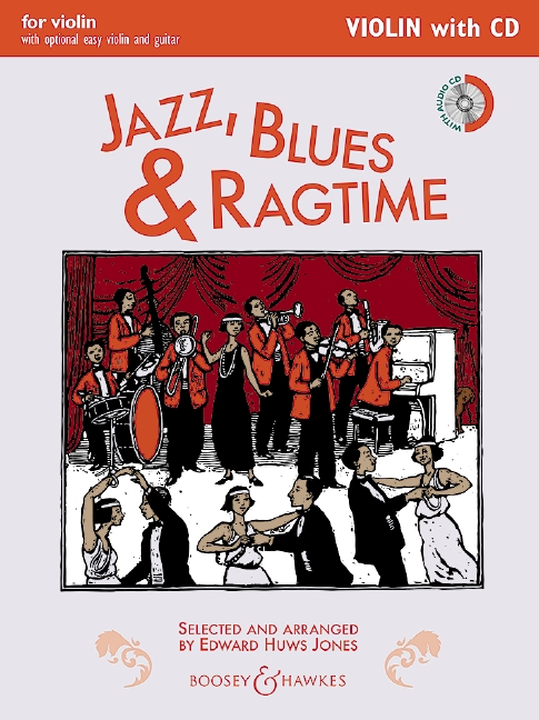 Jazz Blues & Ragtime Jones Violin + Cd Sheet Music Songbook