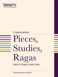 Subramaniam Pieces Studies Ragas Violin & Piano Sheet Music Songbook