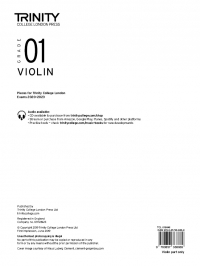 Trinity Violin Exam 2020-2023 Grade 1 Part Sheet Music Songbook