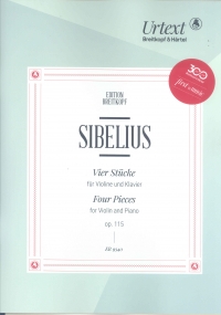 Sibelius Four Pieces Op115 Violin & Piano Sheet Music Songbook