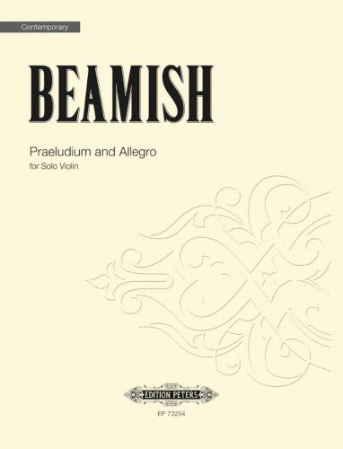 Beamish Praeludium And Allegro Solo Violin Sheet Music Songbook